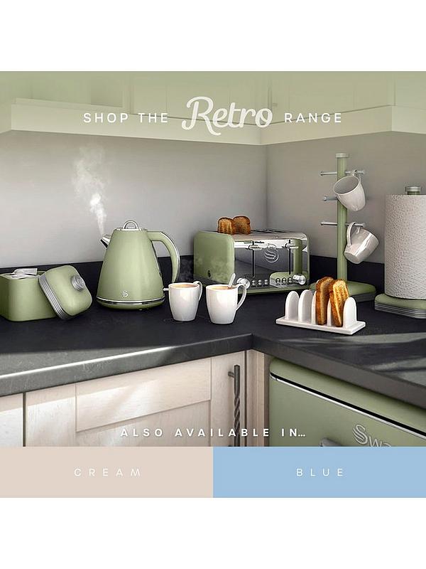 Swan SR11010GNE Retro Green Top Mounted Fridge Freezer 208L - Image 7